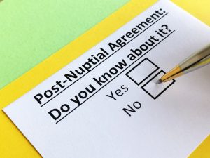 Post-Nuptial Agreements Enforceability in NJ